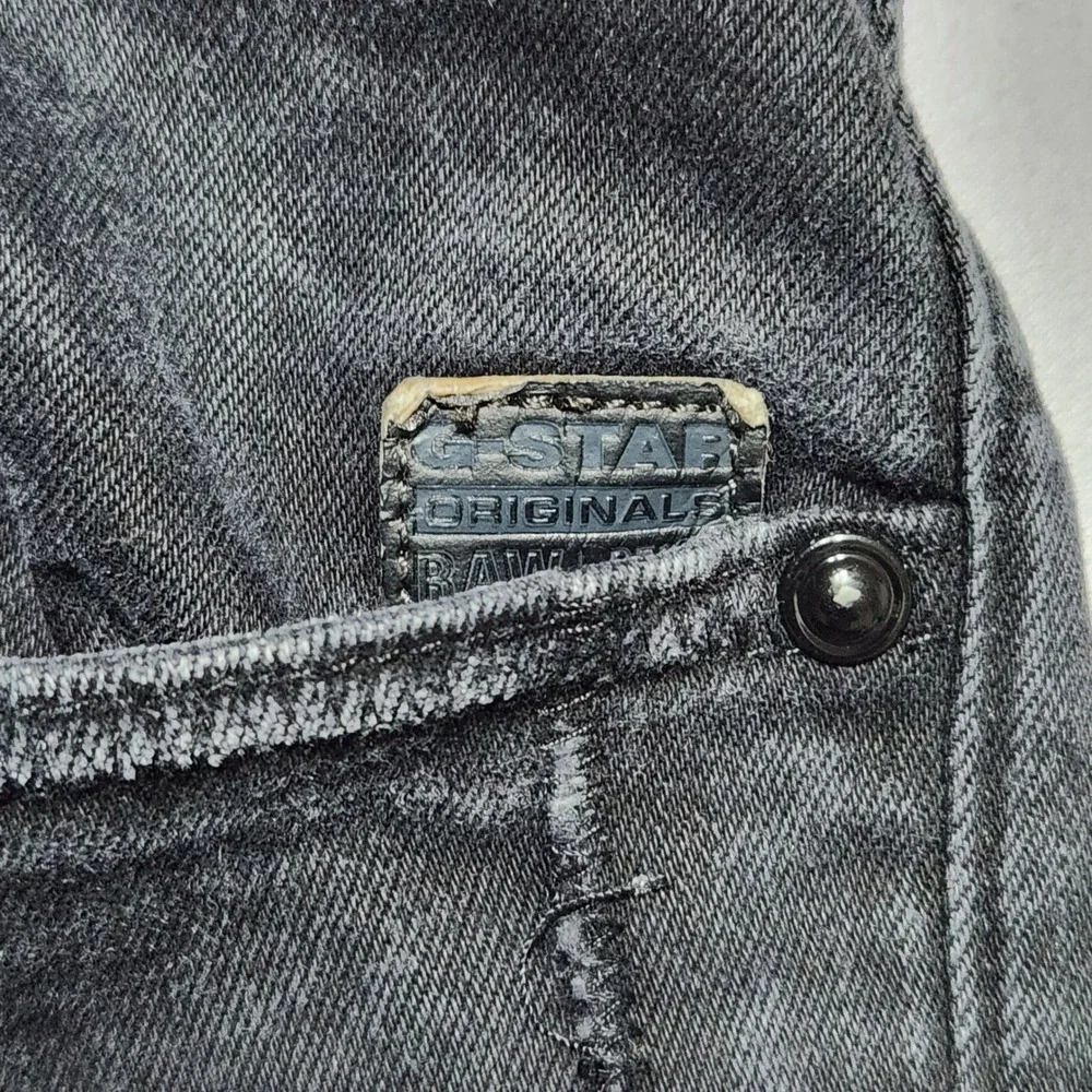 G-Star Raw 3301 Slim Fit Jeans Mens 38x31 Faded Black Premium Italian Fabric - Picture 9 of 16